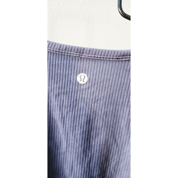 Lululemon All it Takes Back Twist Ribbed Long Sleeve Nightfall Size 6 - Picture 4 of 6